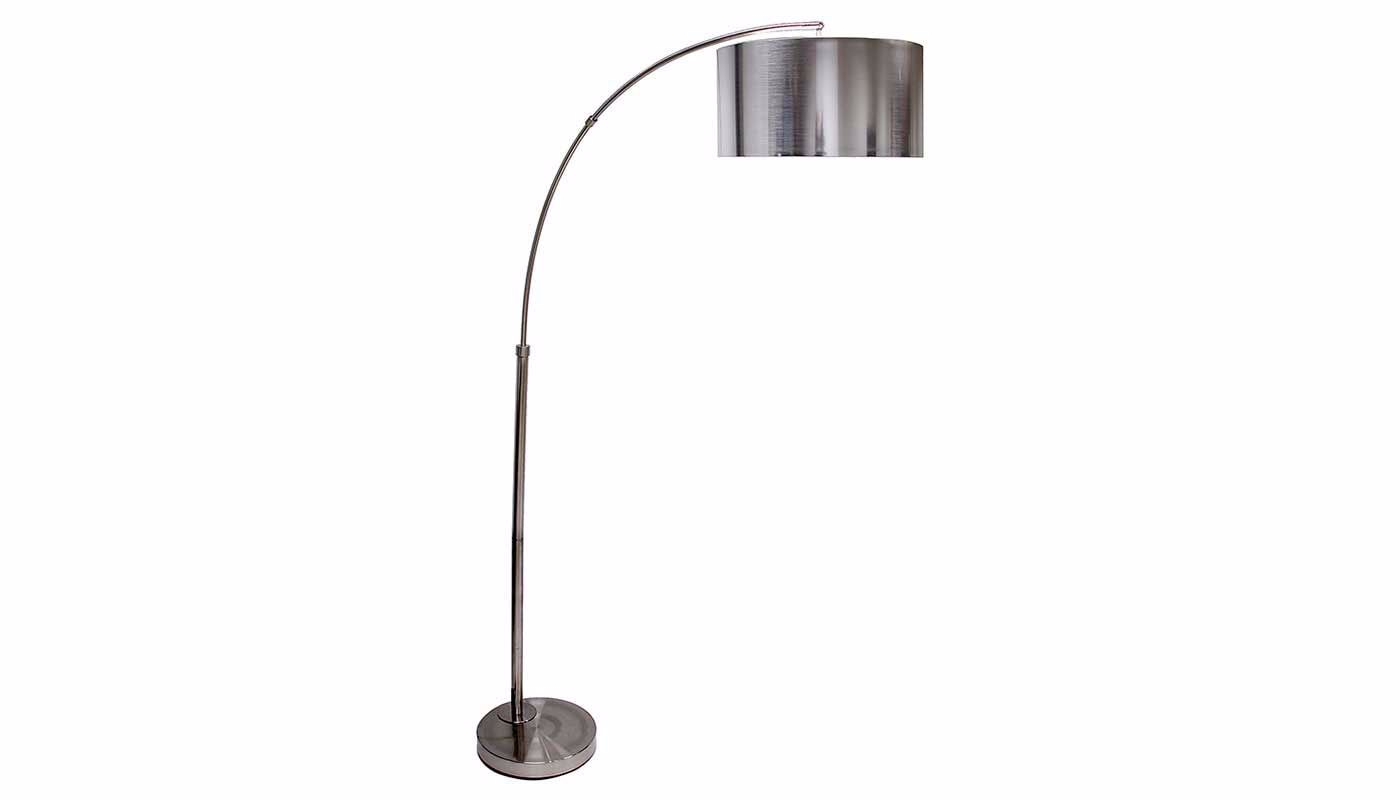 Brushed Steel Arc Floor Lamp inside sizing 1400 X 800