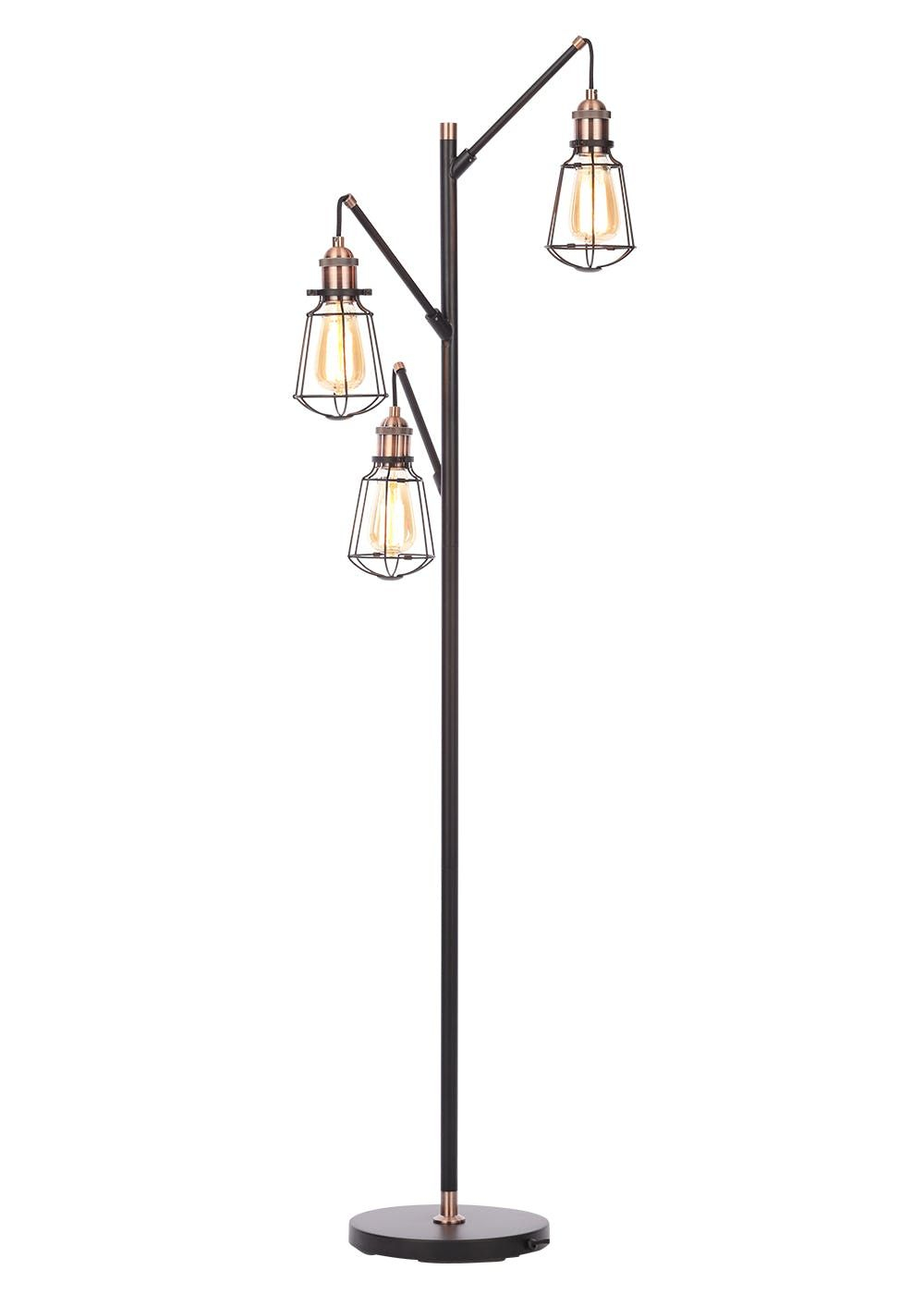 Callisto Caged Floor Lamp H150cm X W53cm Black In 2019 within sizing 1000 X 1400