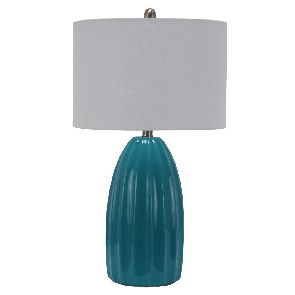 Cannon Crackle Table Lamp Teal Blue Lamp Only Decor for sizing 1000 X 1000