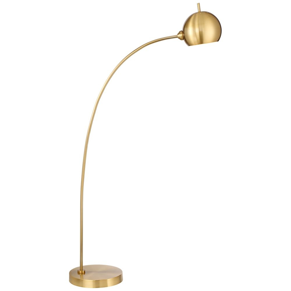 Capra Chairside Arc Floor Lamp Antique Brass Style 33d06 for sizing 1000 X 1000