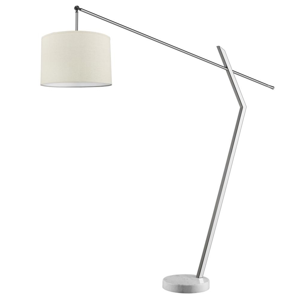 Chelsea 2 Light Polished Chrome Arc Floor Lamp With Latte with measurements 1000 X 1000