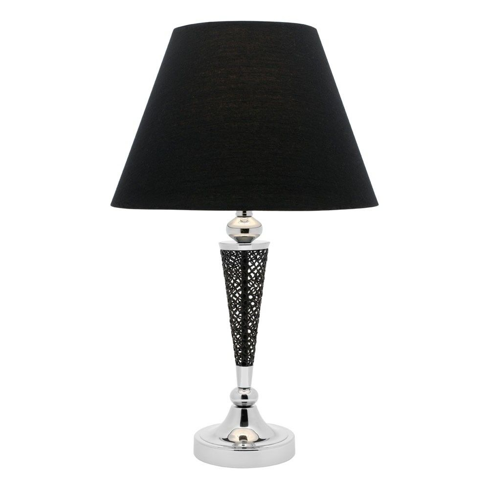 Chrome And Black Table Lamp 10995 Table Lamps Table for measurements 1000 X 1000