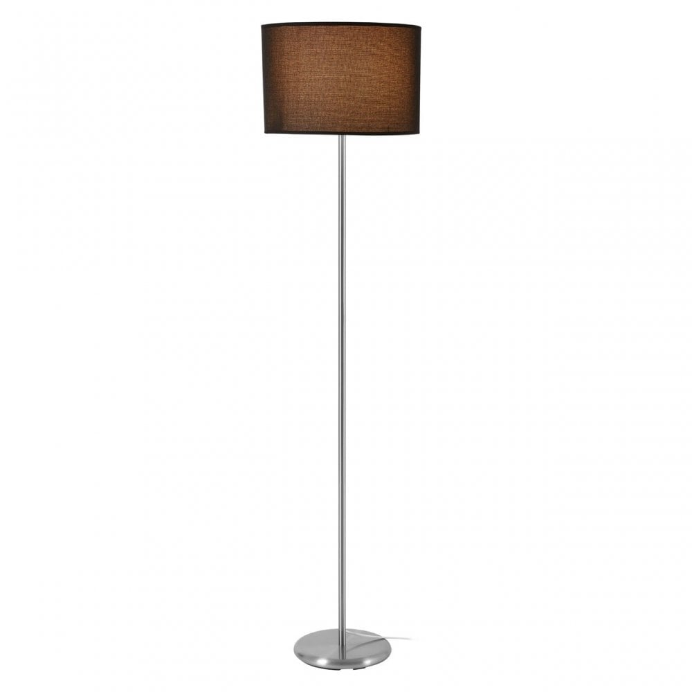 Clanbay Forma Black Waffle Effect Shade Floor Lamp Stainless Steel Black intended for sizing 1000 X 1000