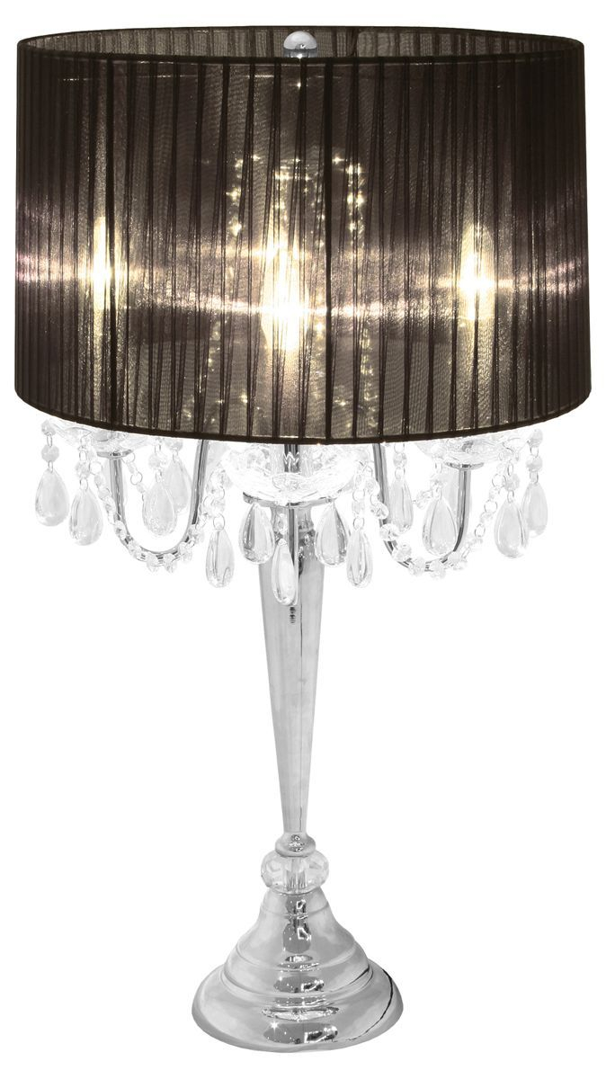 Crystal Table Lamps Moulin Black Shaded Table Lamp Site intended for sizing 674 X 1200