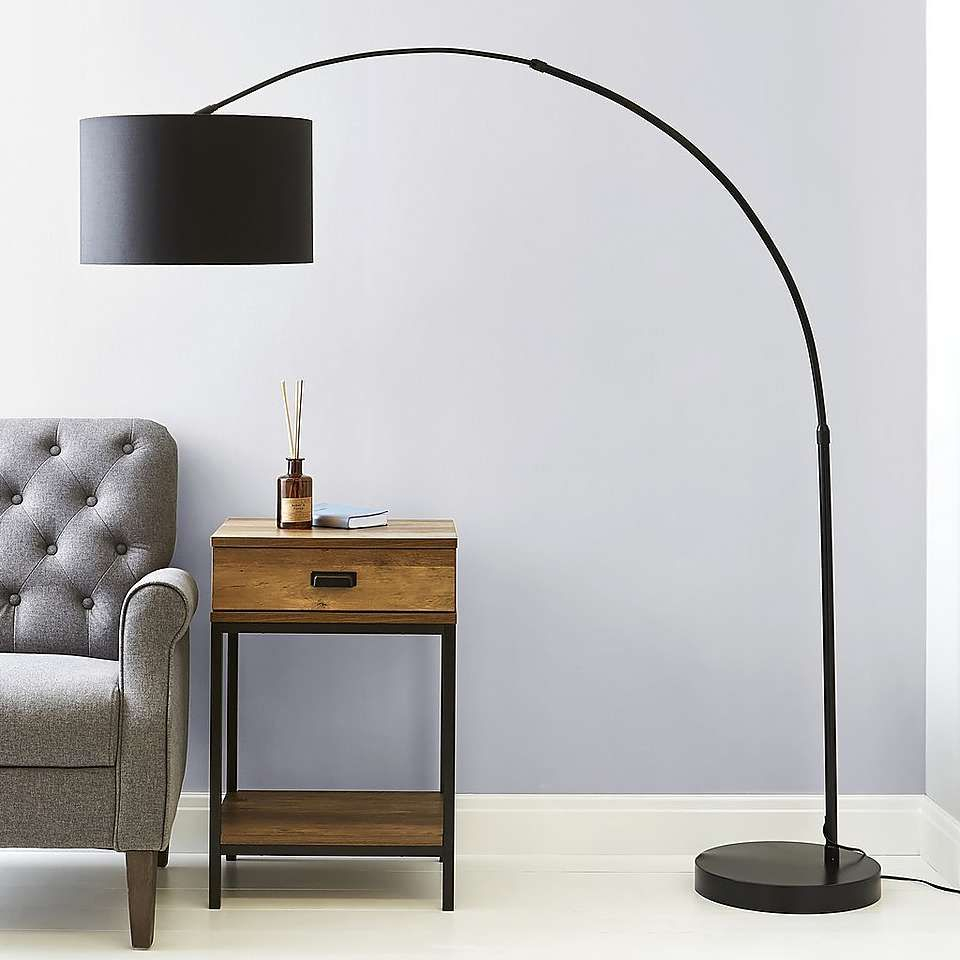 Damien Black Arc Floor Lamp In 2019 Arc Floor Lamps Floor throughout sizing 960 X 960