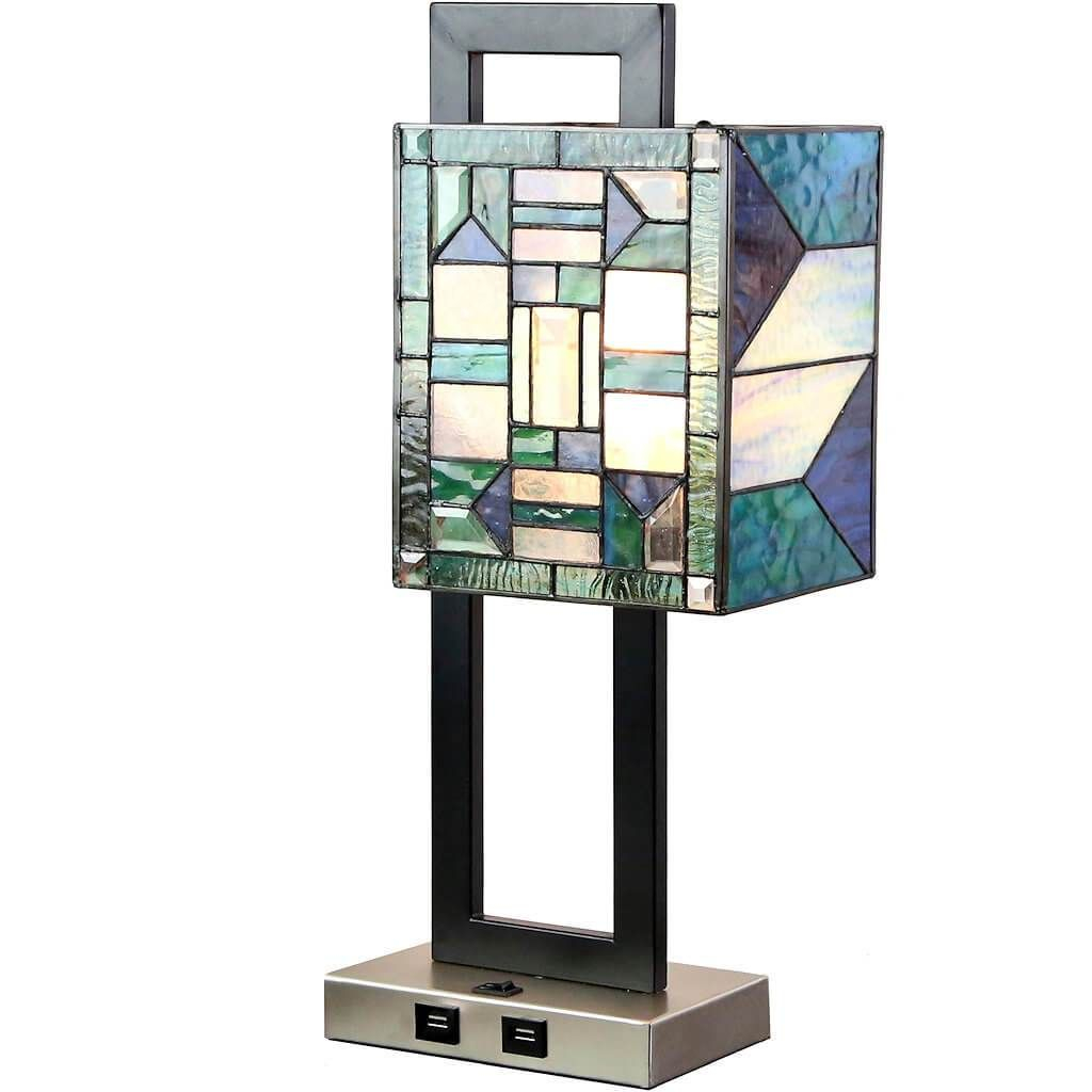 Daxton Stained Glass 2025 Inch Table Lamp With 2 Usb Ports with dimensions 1024 X 1024