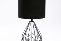 Decofurn Furniture Table Lamp Black Metal Wire Base Black within dimensions 1500 X 1500