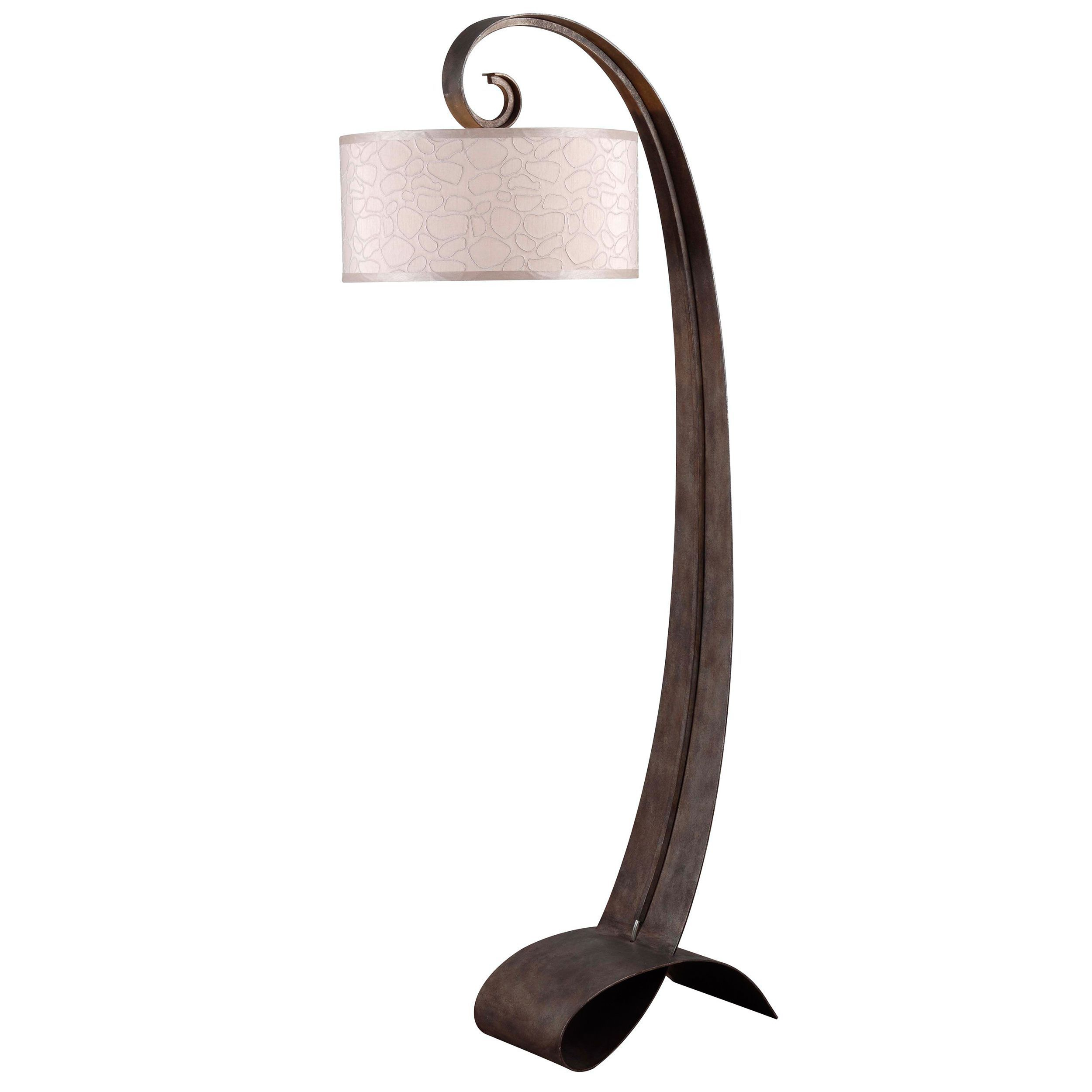 Design Craft Renard Smoked Bronze 64 Inch Arc Floor Lamp intended for sizing 2500 X 2500