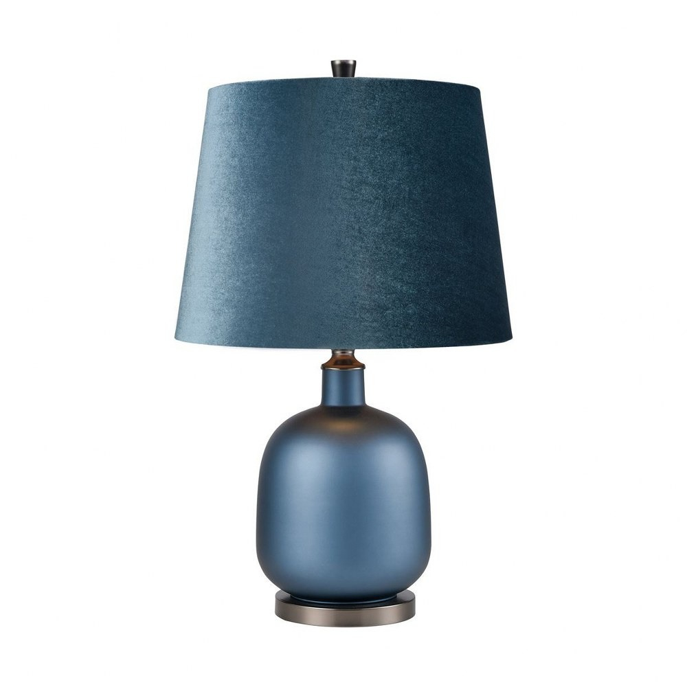 Details About Harrison Dale One Light Round Table Lamp Matte Peacock Bluematte Gun Metal with proportions 1000 X 1000