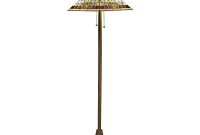 Details About Multicolored Bronze Floor Lamp Bell Glass Shade Metal Base Antique Bronze Finish with regard to size 1000 X 1000