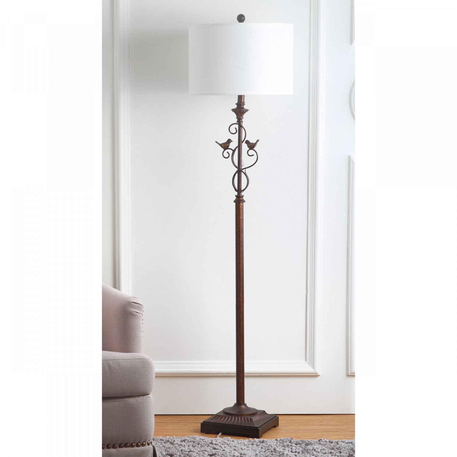Details About Safavieh Lighting 61 Inch Birdsong Oil Rubbed Bronze Floor Lamp for proportions 1500 X 1500