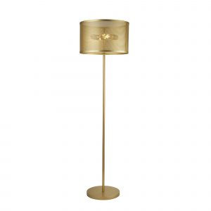 Details About Searchlight Fishnet 2 Light Floor Lamp Matt Gold within size 2000 X 2000