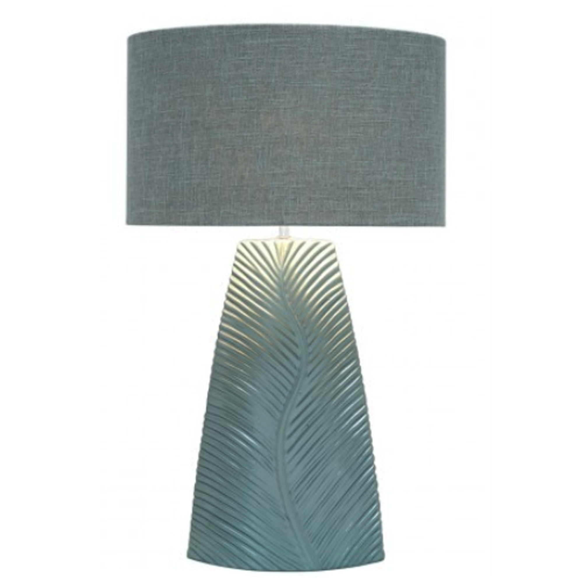Duck Egg Blue Leaf Modern Table Lamp in sizing 2000 X 2000