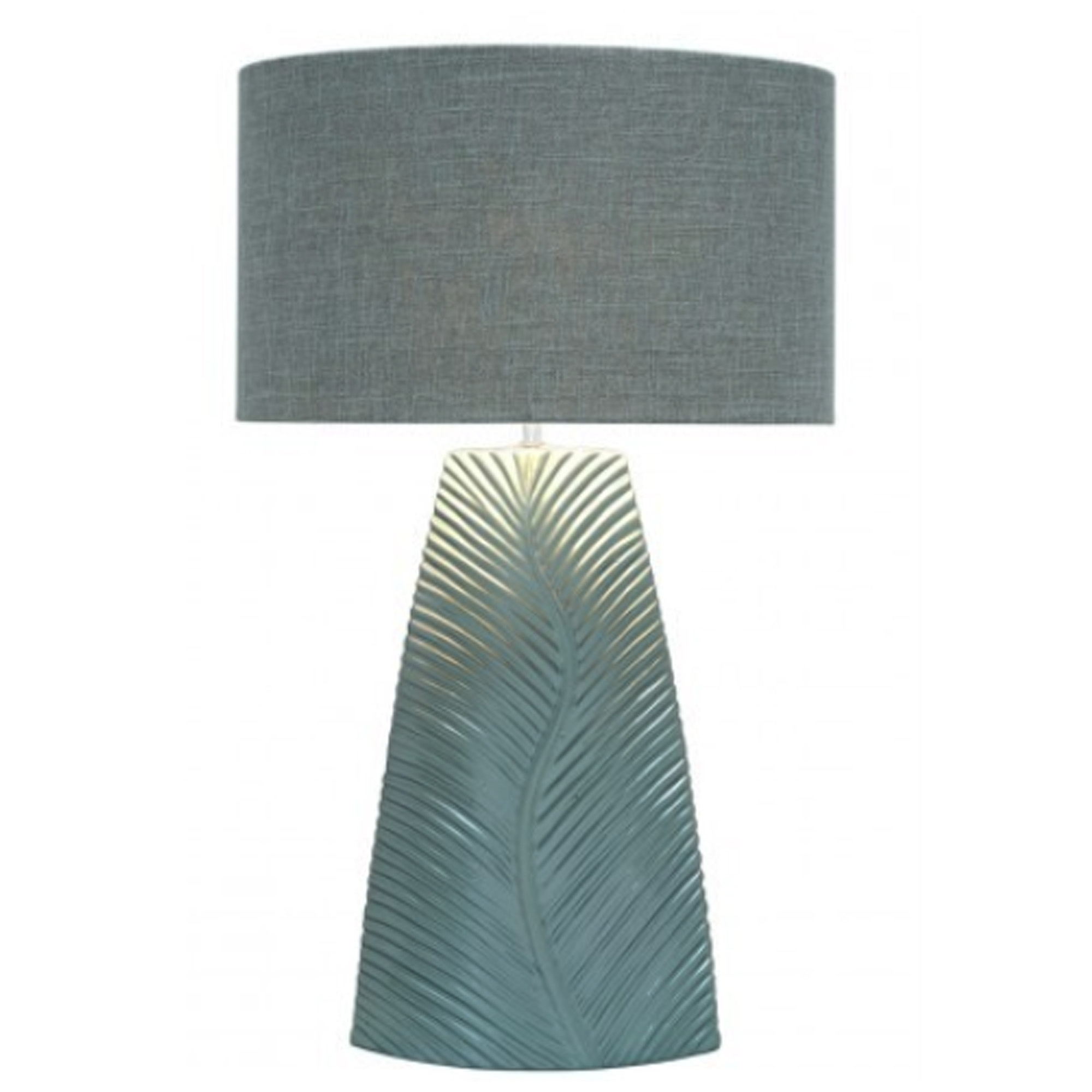 Duck Egg Blue Leaf Modern Table Lamp pertaining to sizing 2000 X 2000