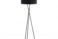 Eglo Fondachelli Nickel Tripod Floor Lamp With Black Shade for sizing 1000 X 1000