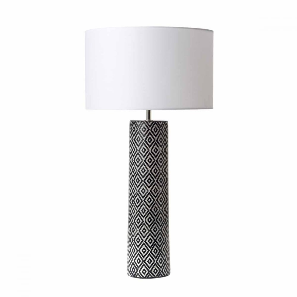 Ego Table Lamp Base In Black And White regarding proportions 1000 X 1000