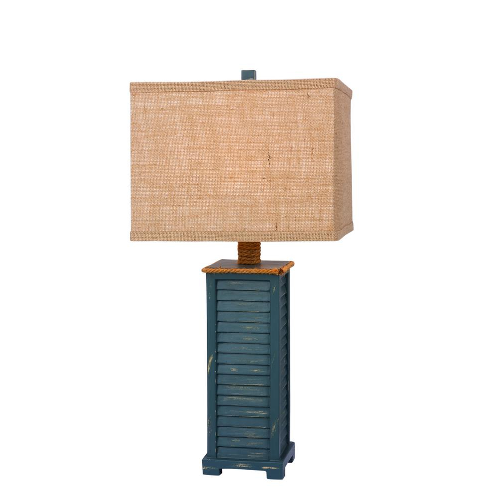 Fangio Lighting 255 In Antique Blue Resin Table Lamp with regard to size 1000 X 1000