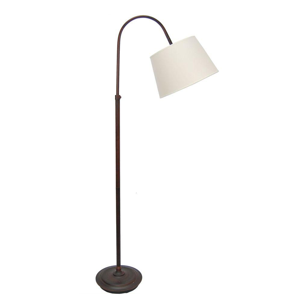 Fangio Lighting 62 In Oil Rubbed Bronze Adjustable Metal Arch Floor Lamp throughout proportions 1000 X 1000