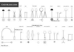 Floor Lamp Autocad Block in proportions 1080 X 760