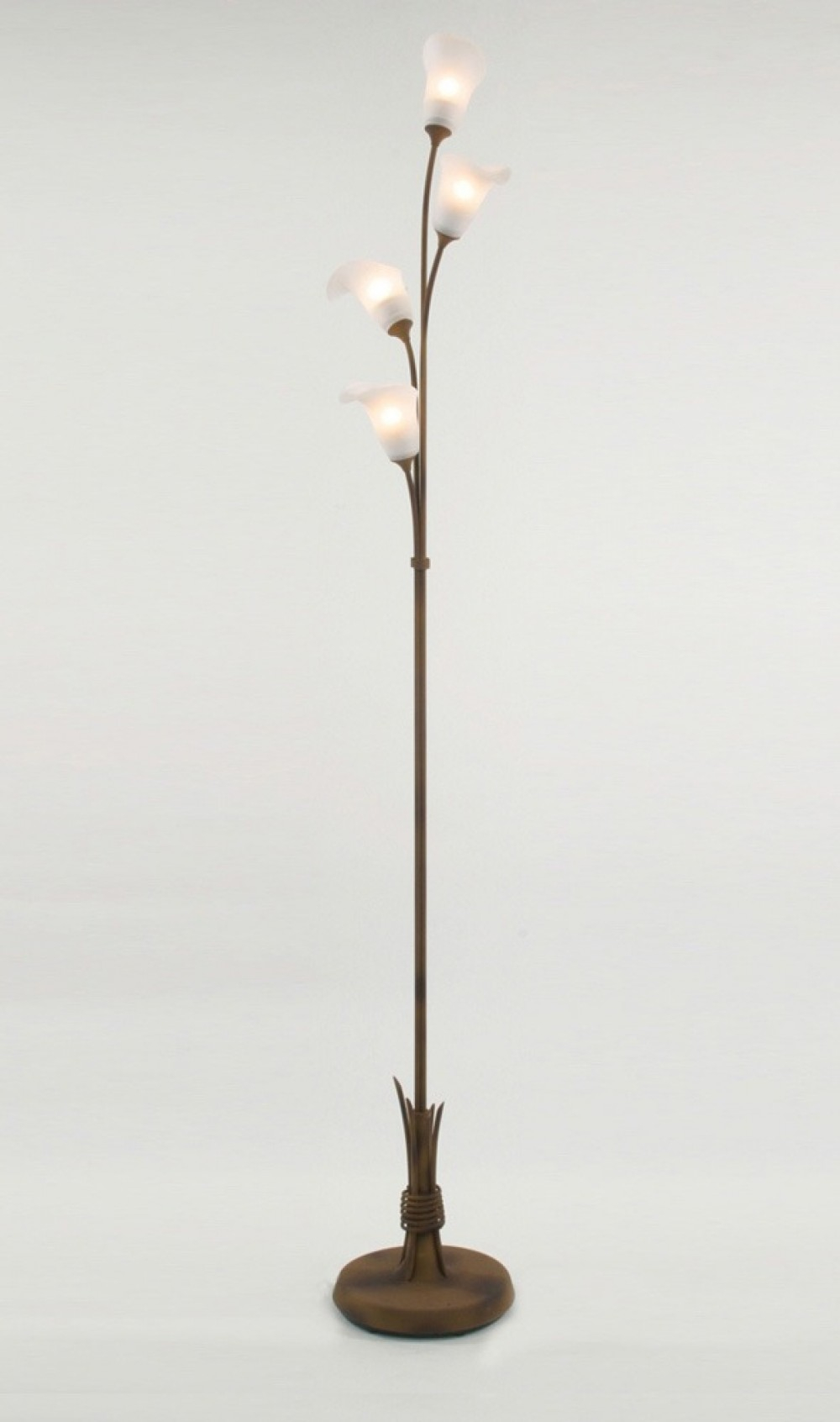 Floor Lamp In Line Dimmer 4 Light Bronzeglass regarding proportions 1000 X 1692