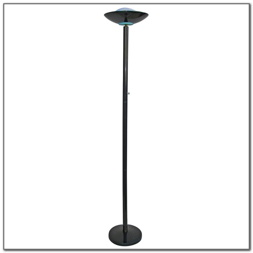 Floor Lamps Halogen Torchiere Lamp With Dimmer Black with measurements 1034 X 1034