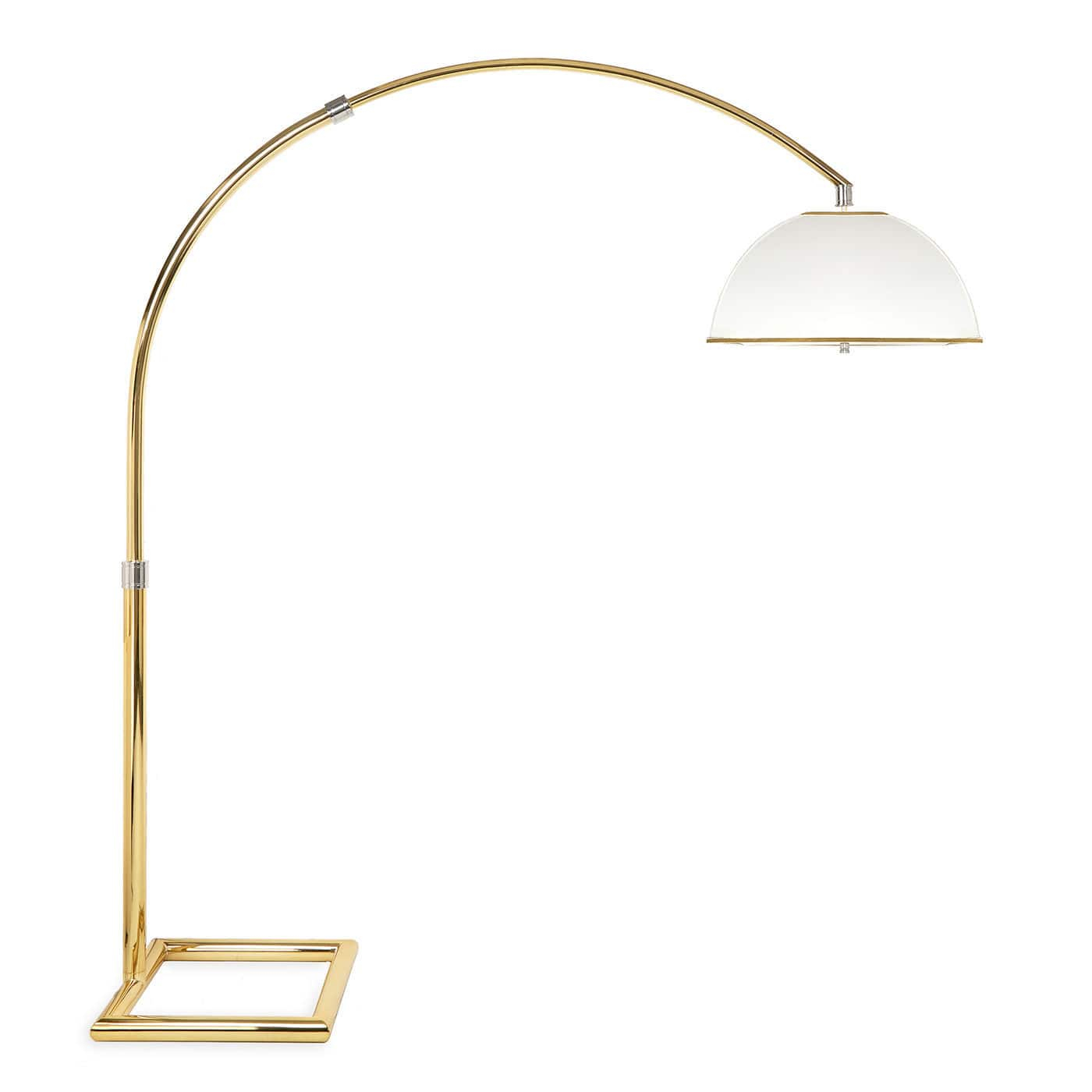 Floor Standing Lamp Contemporary Nickel Polished Brass intended for measurements 1400 X 1400