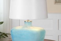 Frosted Ocean Blue Table Lamp Stunning In Person Blue with regard to proportions 1280 X 1243