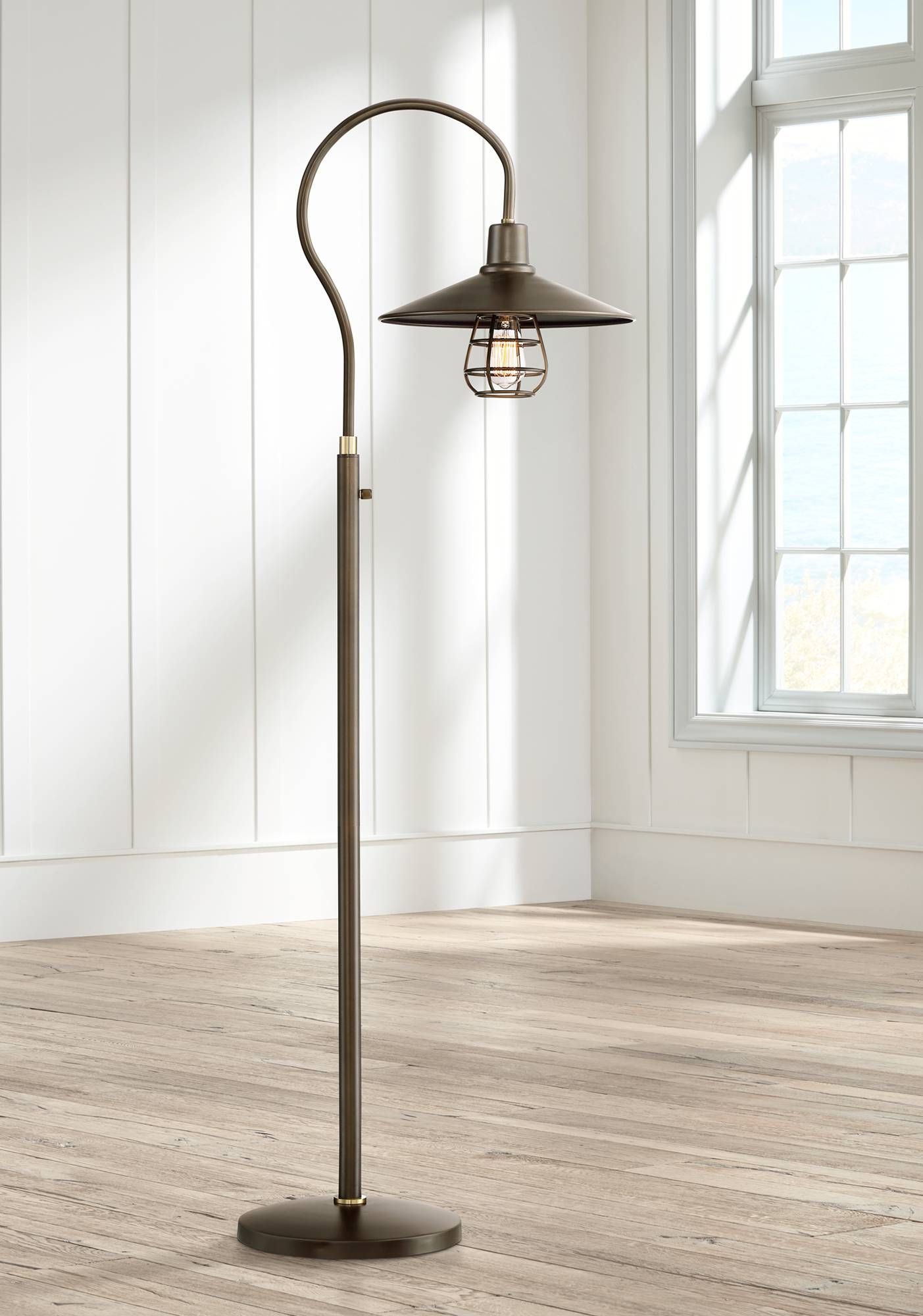 Garryton Industrial Oil Rubbed Bronze Floor Lamp 9m658 pertaining to size 1403 X 2000