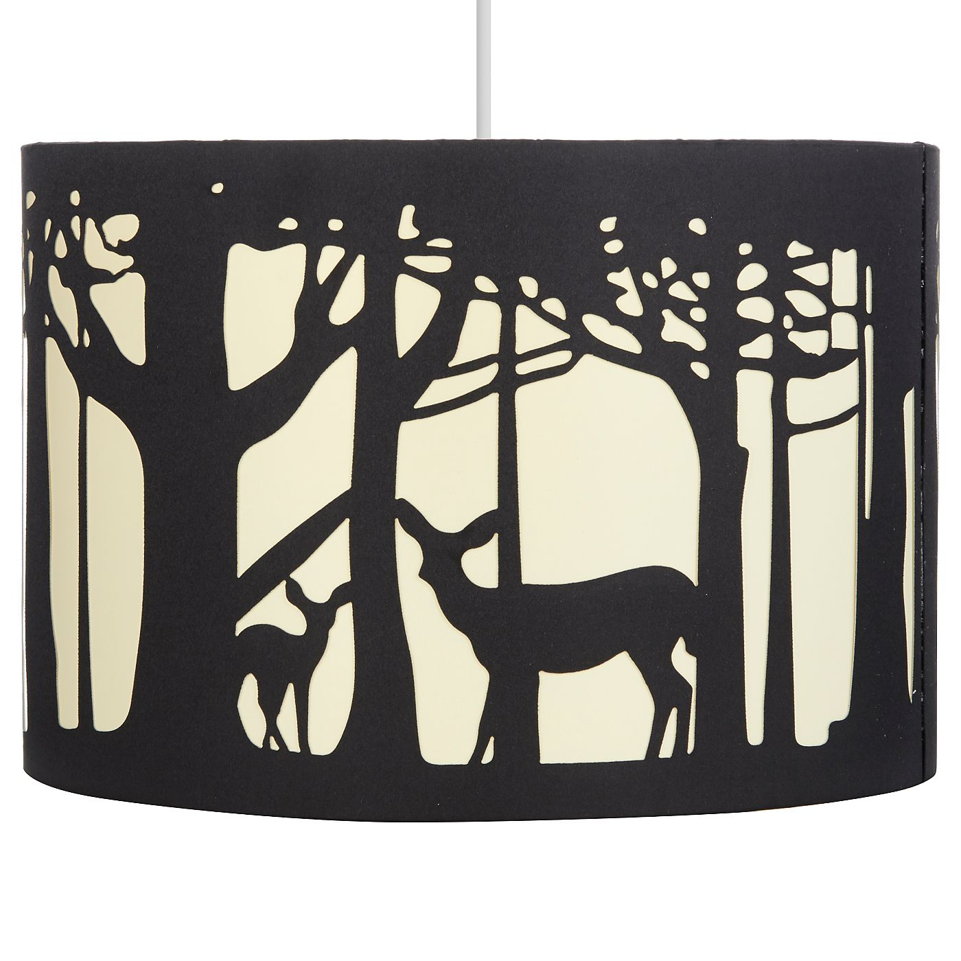 George Home Black Deer Silhouette Lampshade Lighting pertaining to dimensions 1400 X 1400