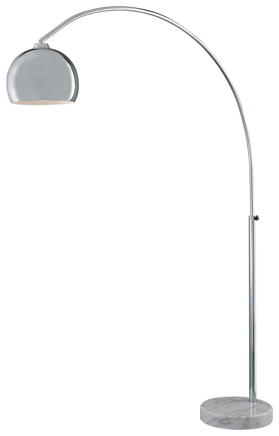 George Kovacs P053 077 Arc Floor Lamp In Chrome Withwhite with regard to sizing 1150 X 1800
