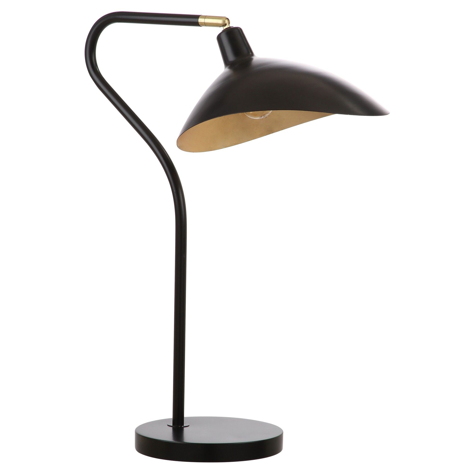 Giselle 30inch H Adjustable Table Lamp Black Safavieh with measurements 2000 X 2000