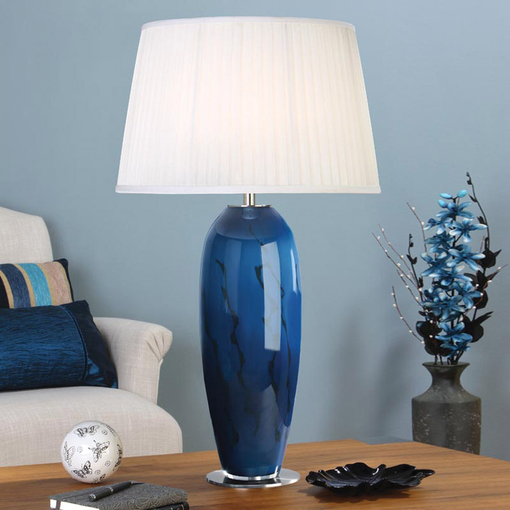 Glass Blue Table Lamp Disacode Home Design From New Blue regarding size 1000 X 1000