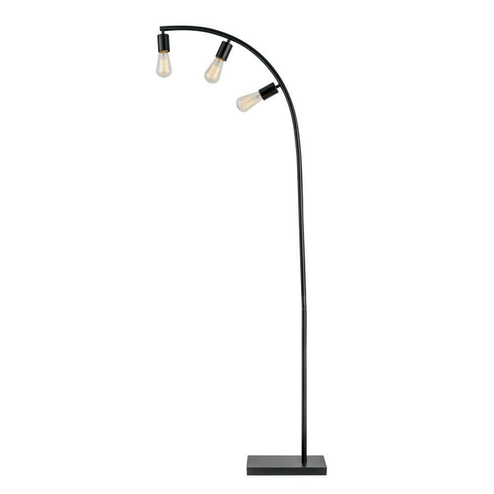 Globe Electric 12950 Black Winslow 3 Light 70 Tall Arc regarding sizing 1000 X 1000