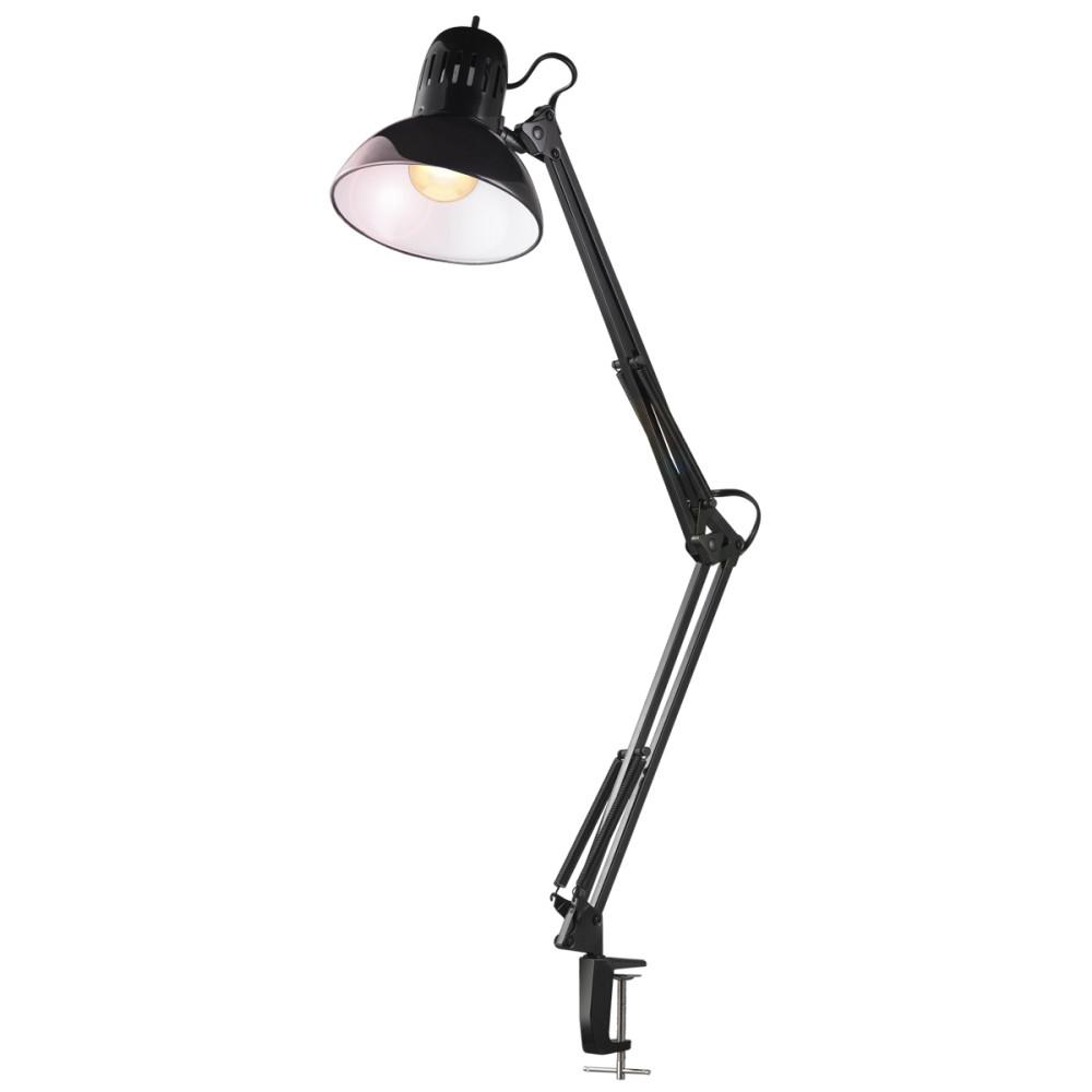 Globe Electric 32 In Multi Joint Metal Clamp Black Desk Lamp with size 1000 X 1000
