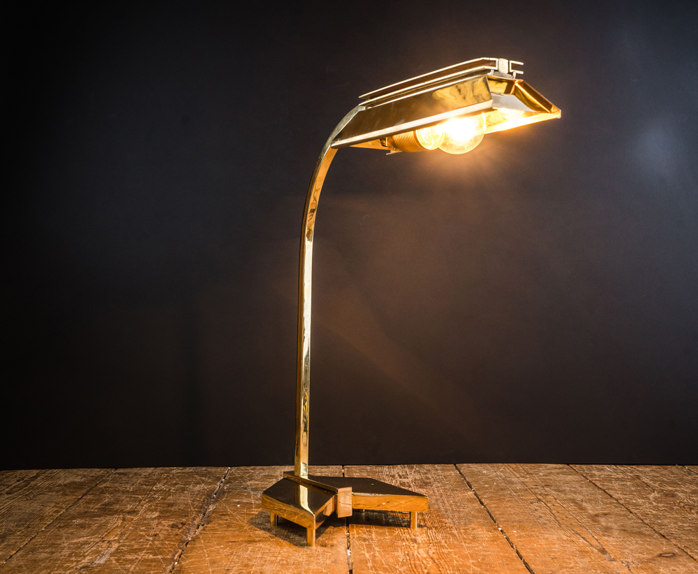Gotham Brass Desk Lamp Felix Lighting Specialists regarding proportions 1000 X 822