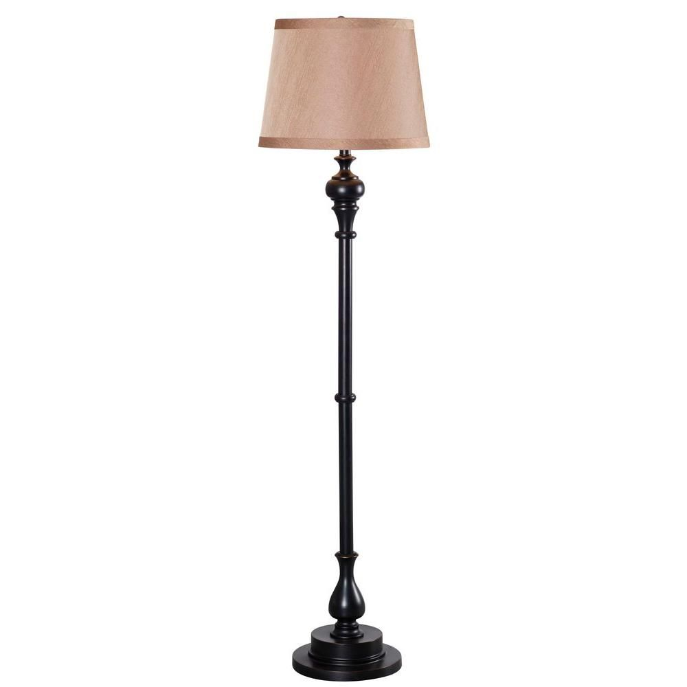 Hampton Bay 59 In H Oil Rubbed Bronze Swing Arm Floor Lamp throughout size 1000 X 1000