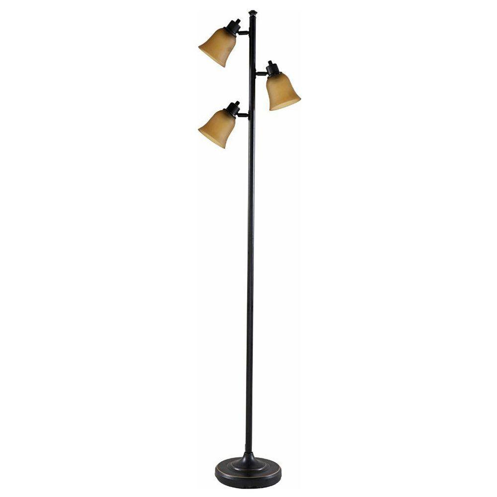 Hampton Bay 70 In Antique Bronze Track Tree Floor Lamp With intended for size 1000 X 1000