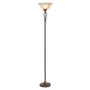 Hampton Bay Rhodes 71 12 In Bronze Torchiere Floor Lamp with measurements 1000 X 1000