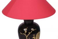 Handmade Black Golden Color Table Lamp Peacock Motifs pertaining to proportions 1005 X 1200
