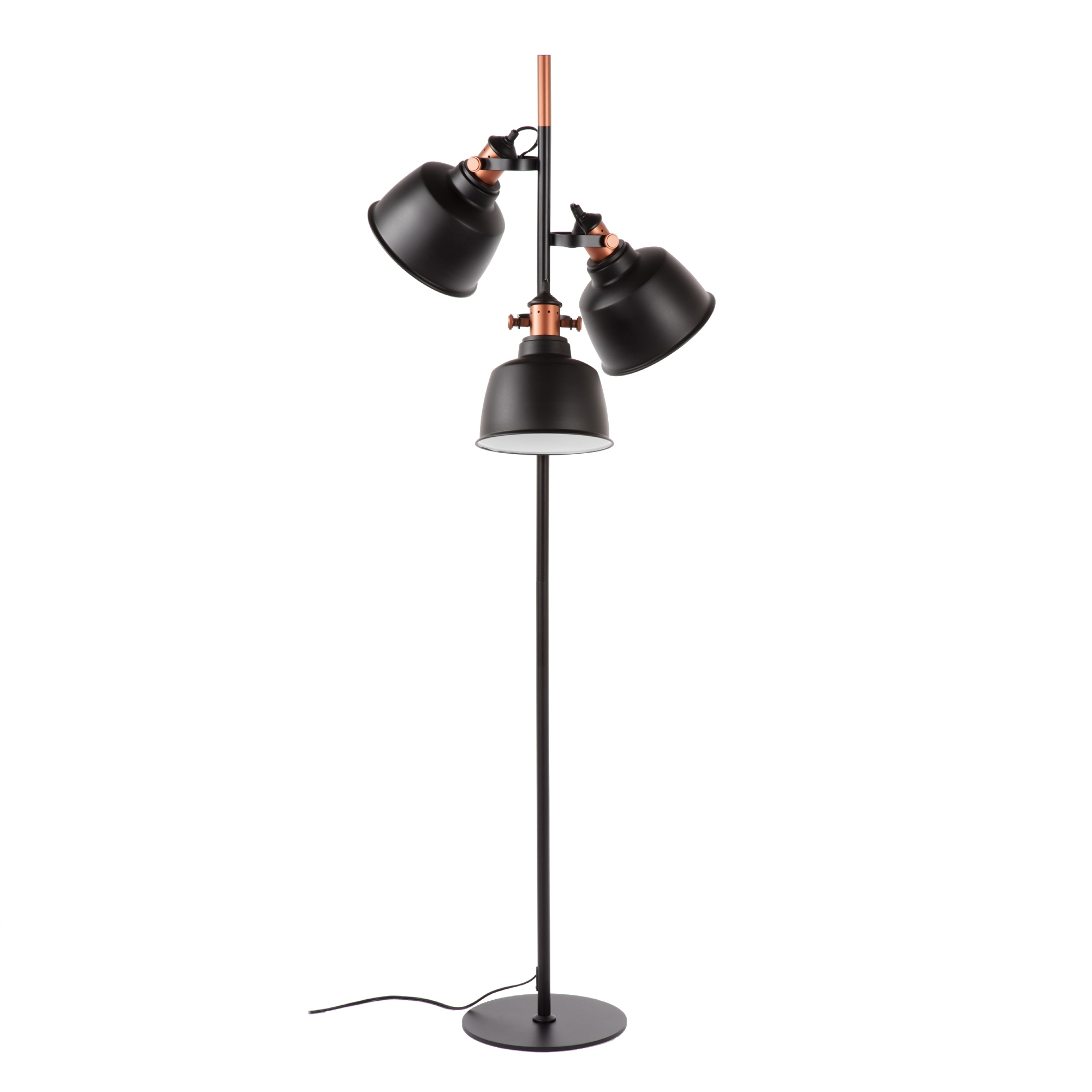 Hentz Three Light Floor Lamp Matt Black with regard to dimensions 2000 X 2000