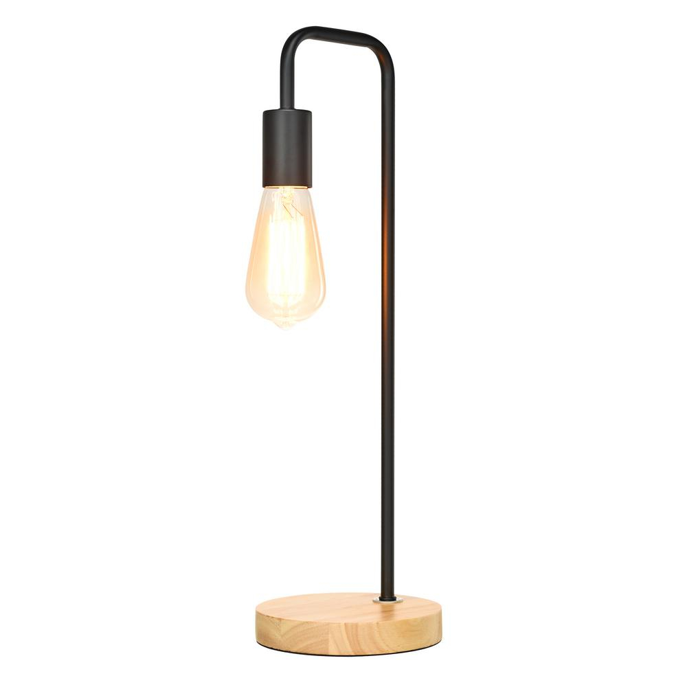 Home Luminaire 192 In Black Exposed Socket Table Lamp for proportions 1000 X 1000