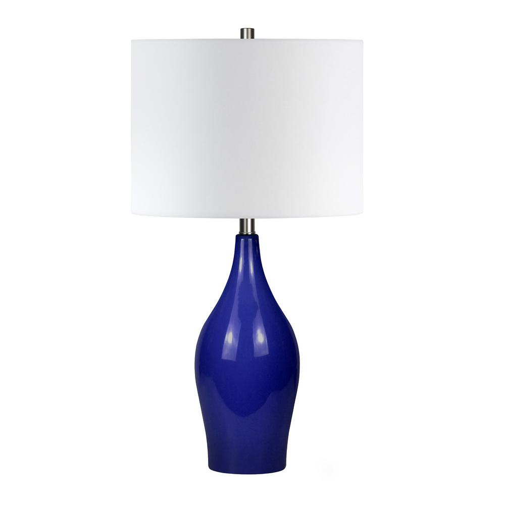 Hudsoncanal Bella 28 14 In Table Lamp In Navy Blue for dimensions 1000 X 1000