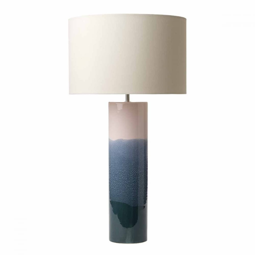 Ignatio Ceramic Pink And Blue Table Lamp Base with measurements 1000 X 1000