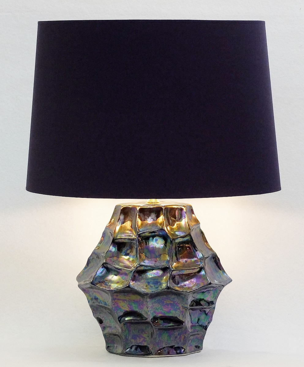 Iridescent Ceramic Table Lamp Lamp Lighting Via Antica with regard to dimensions 993 X 1200