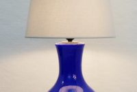 Italian Murano Glass Cobalt Blue Table Lamp Lighting Via regarding measurements 910 X 1200