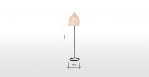 Java Arc Overreach Floor Lamp Natural Rattan inside proportions 1320 X 686