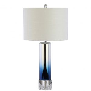 Jonathan Y Edward 27 Glasscrystal Led Table Lamp In Blue throughout proportions 956 X 956