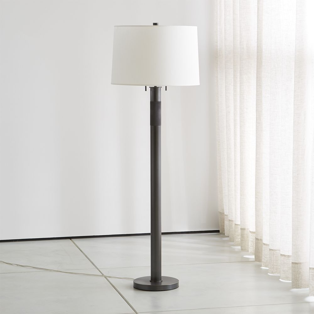 Jordan Bronze Floor Lamp Reviews Crate And Barrel In in proportions 1000 X 1000