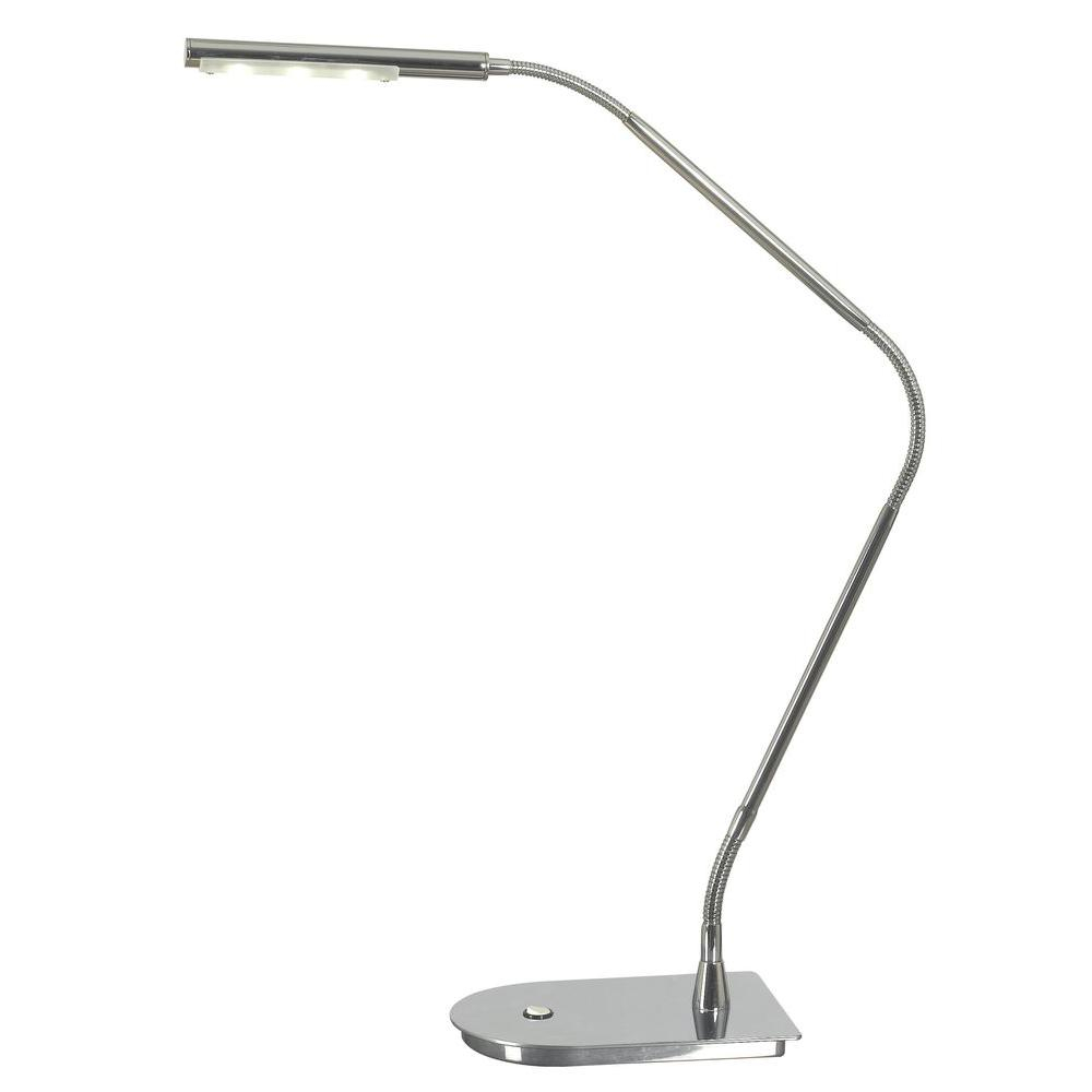 Kenroy Home Bently 39 In Led Adjustable Chrome Desk Lamp intended for proportions 1000 X 1000