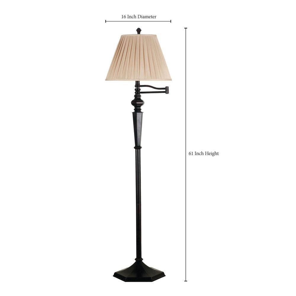 Kenroy Home Chesapeake 61 In Oil Rubbed Bronze Swing Arm Floor Lamp pertaining to proportions 1000 X 1000
